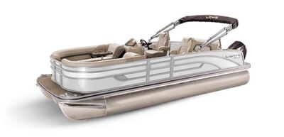Lowe Boats SS 250DL White Metallic Exterior - Tan Upholstery with Mono Chrome Accents