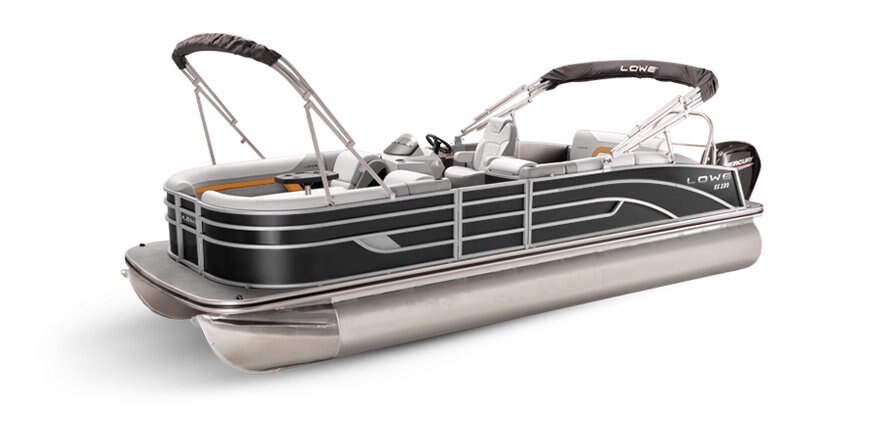 Lowe Boats SS 230CL Black Metallic Exterior Grey Upholstery with Orange Accents