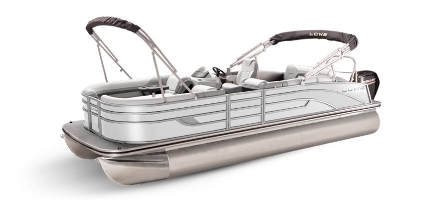 Lowe Boats SS 230CL White Metallic Exterior Grey Upholstery with Mono Chrome Accents