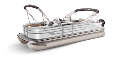 Lowe Boats SS 230CL White Metallic Exterior - Grey Upholstery with Orange Accents