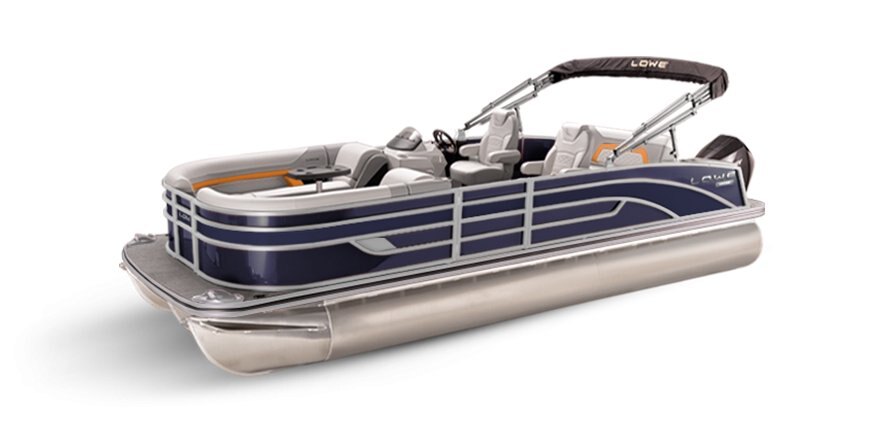 Lowe Boats SS 230DL Indigo Metallic Exterior Grey Upholstery with Orange Accents