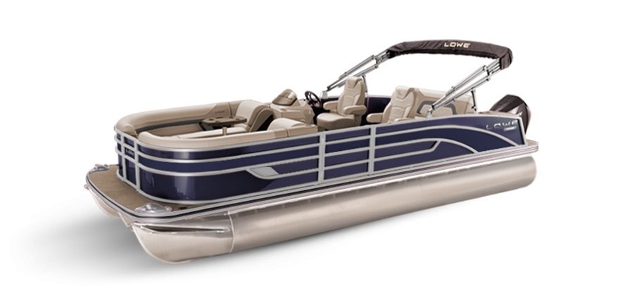 Lowe Boats SS 230DL Indigo Metallic Exterior Tan Upholstery with Mono Chrome Accents