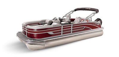 Lowe Boats SS 230DL Wineberry Metallic Exterior - Grey Upholstery with Red Accents