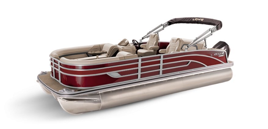 Lowe Boats SS 230DL Wineberry Metallic Exterior Tan Upholstery with Mono Chrome Accents