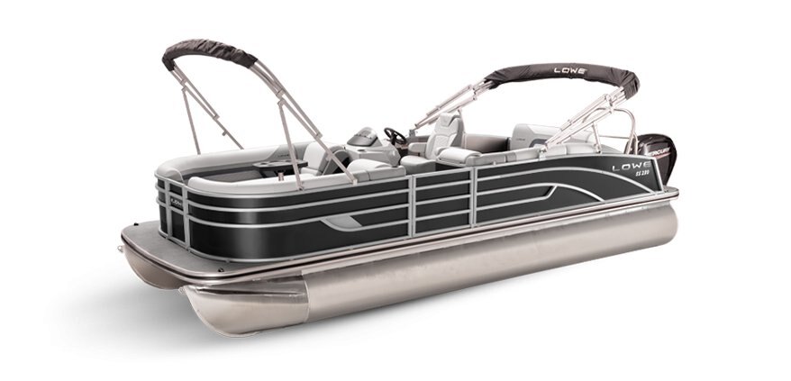 Lowe Boats SS 210CL Black Metallic Exterior Grey Upholstery with Mono Chrome Accents