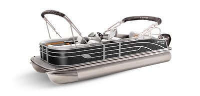 Lowe Boats SS 210CL Black Metallic Exterior - Grey Upholstery with Orange Accents
