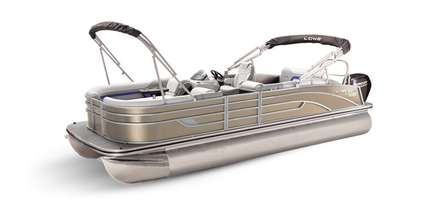 Lowe Boats SS 210CL Charcoal Metallic Exterior Grey Upholstery with Blue Accents