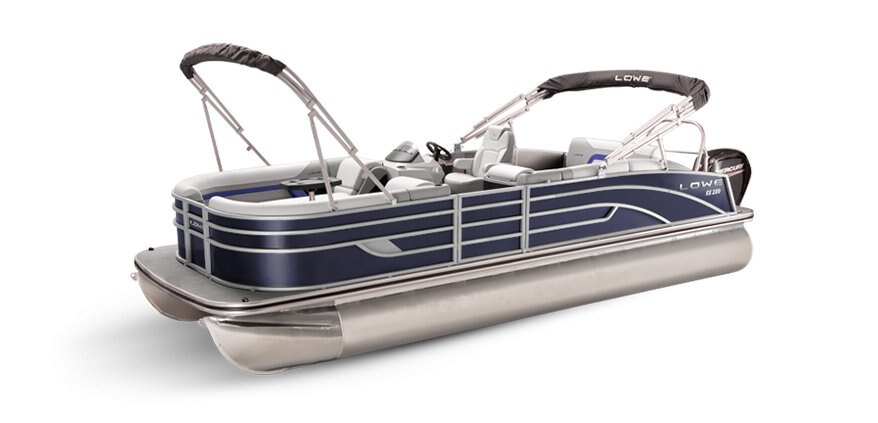 Lowe Boats SS 210CL Indigo Metallic Exterior Grey Upholstery with Blue Accents