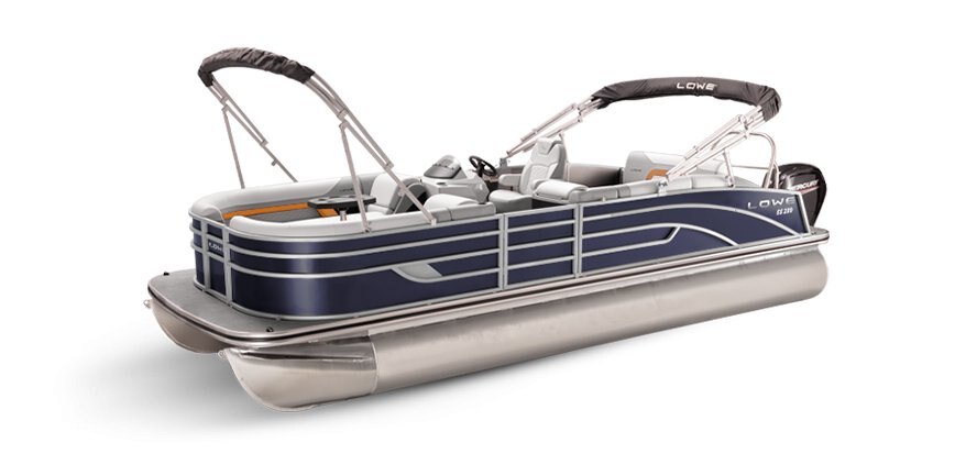Lowe Boats SS 210CL Indigo Metallic Exterior Grey Upholstery with Orange Accents