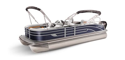 Lowe Boats SS 210CL Indigo Metallic Exterior - Grey Upholstery with Orange Accents