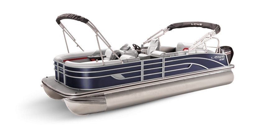 Lowe Boats SS 210CL Indigo Metallic Exterior Grey Upholstery with Red Accents
