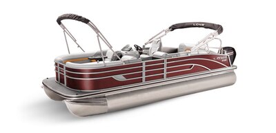 Lowe Boats SS 210CL Wineberry Metallic Exterior - Grey Upholstery with Orange Accents