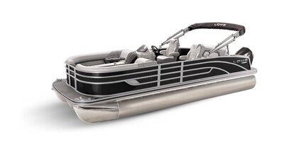 Lowe Boats SS 210DL Black Metallic Exterior - Grey Upholstery with Orange Accents
