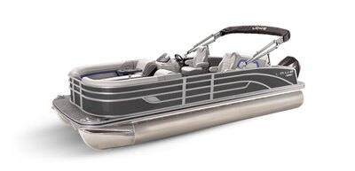 Lowe Boats SS 210DL Charcoal Metallic Exterior - Grey Upholstery with Blue Accents