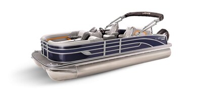 Lowe Boats SS 210DL Indigo Metallic Exterior - Grey Upholstery with Orange Accents
