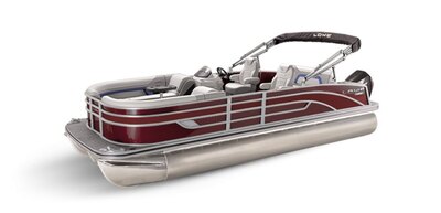 Lowe Boats SS 210DL Wineberry Metallic Exterior - Grey Upholstery with Blue Accents
