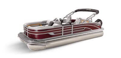 Lowe Boats SS 210DL Wineberry Metallic Exterior - Grey Upholstery with Orange Accents