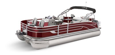 Lowe Boats SF 234 Wineberry Metallic Exterior - Grey Upholstery with Blue Accents