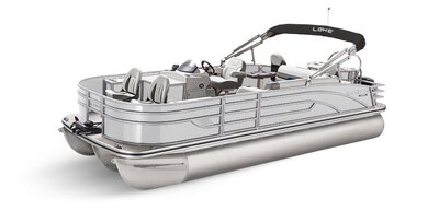 Lowe Boats SF 234 White Metallic Exterior - Grey Upholstery with Blue Accents