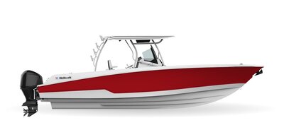 2026 Wellcraft Fisherman 302 Crimson Red
