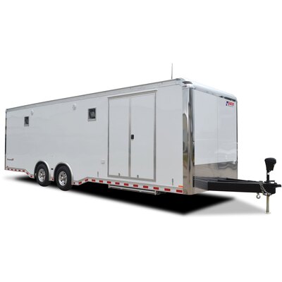 Pace American Shadow GT 8.5' Wide Race Trailer, Stacker Included