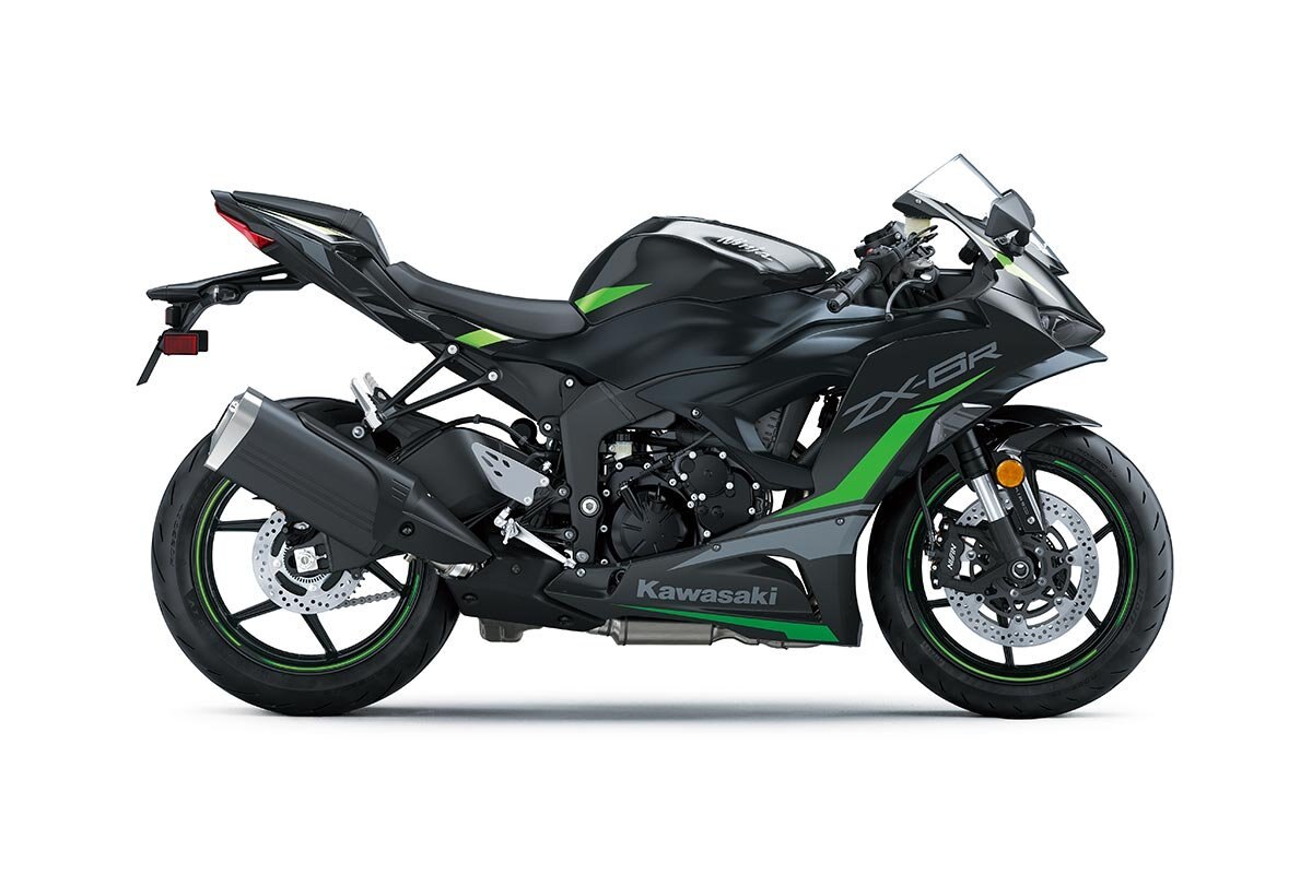 2025 Kawasaki NINJA ZX 6R Ebony / Metallic Flat Spark Black