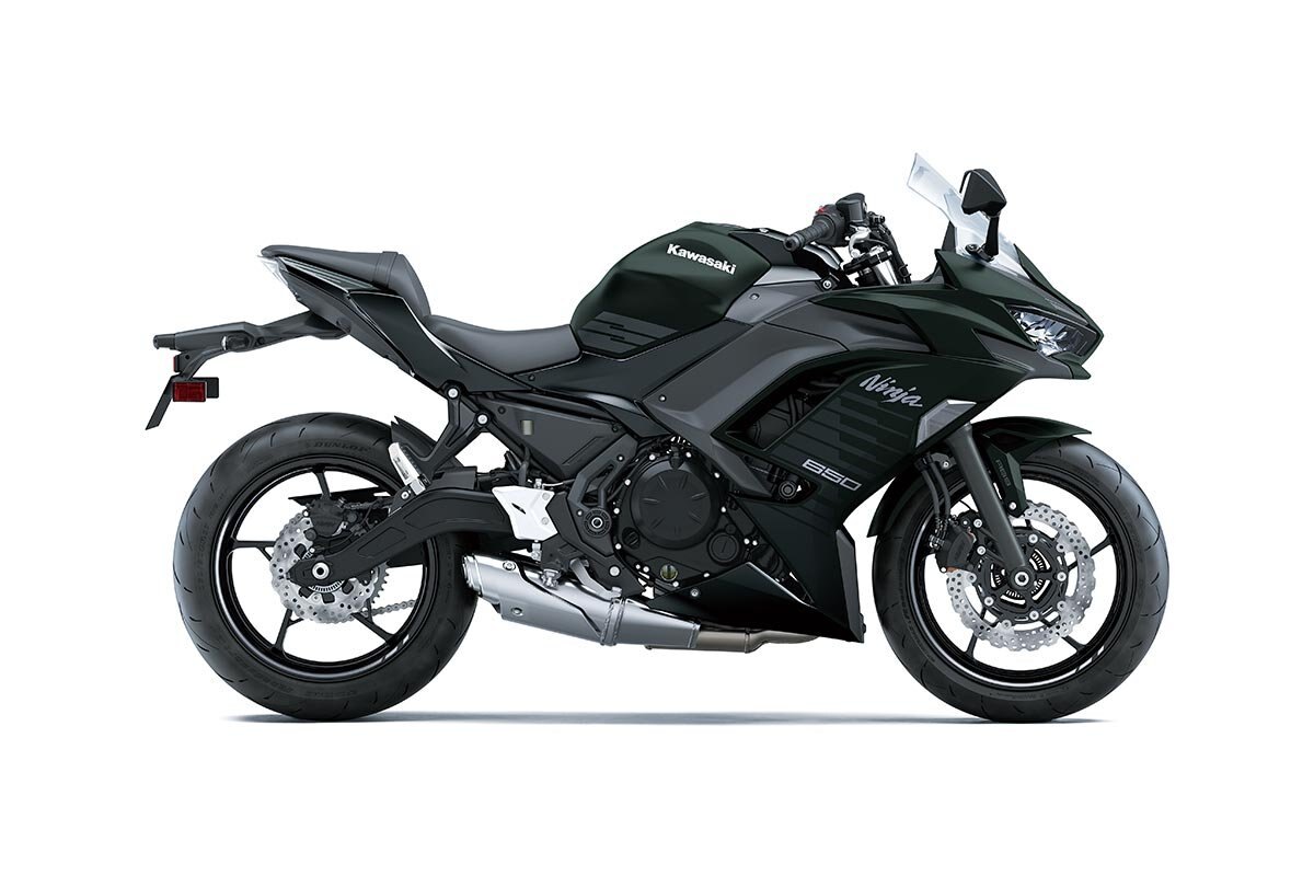 2025 Kawasaki NINJA 650 Metallic Matte Dark Green / Metallic Spark Black