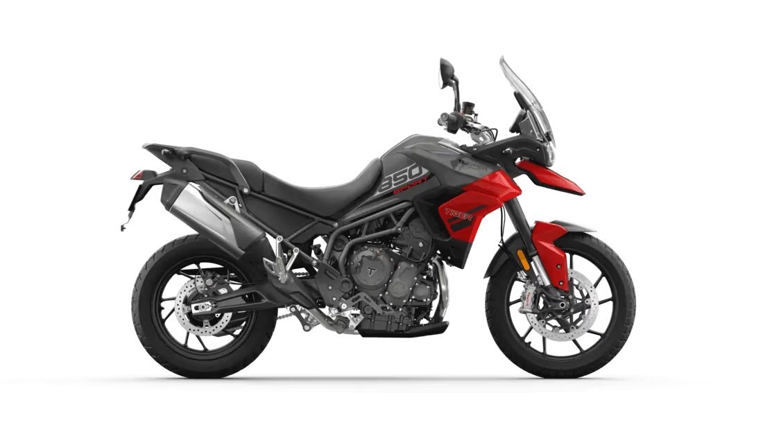 2024 Triumph Tiger 850 Sport GRAPHITE DIABLO RED TOP RATED ECONOMICAL ADVENTURE MODELS CASH REBATED $11999 PLUS HST