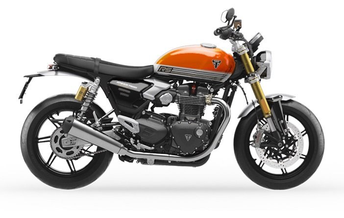 2025 Triumph ALL NEW SPEED TWIN 1200 RS Baja Orange / Sapphire Black ALL NEW CLASSIC HOT ROD