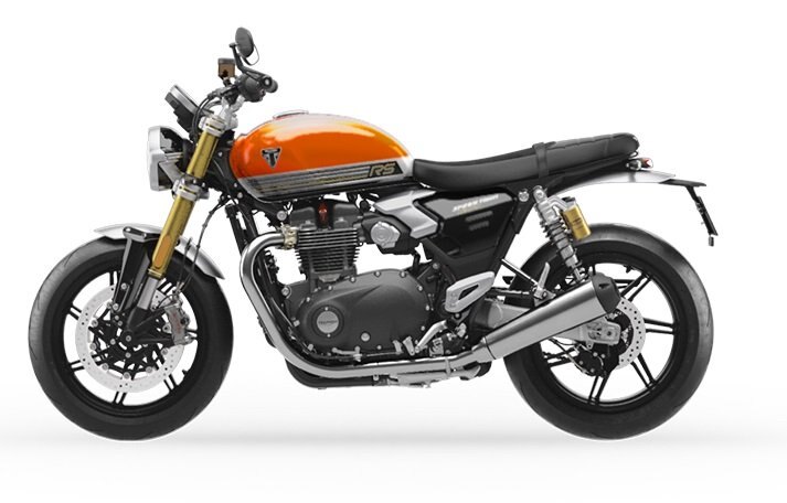 2025 Triumph ALL NEW SPEED TWIN 1200 RS Baja Orange / Sapphire Black ALL NEW CLASSIC HOT ROD