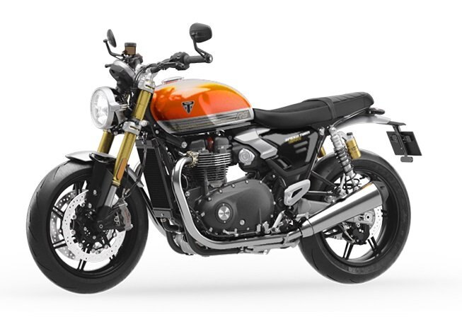 2025 Triumph ALL NEW SPEED TWIN 1200 RS Baja Orange / Sapphire Black ALL NEW CLASSIC HOT ROD