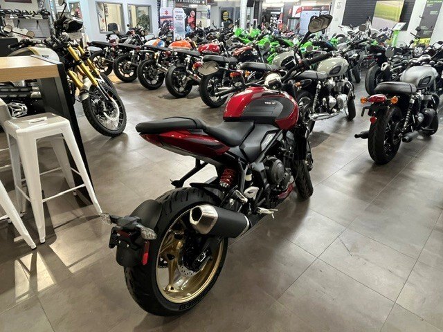 2027 Triumph Trident 800 Carnival red NAKED SPORT BEST TRIPLE CYCLINDER POWER IN CLASS CASH SALE PRICING OR LOW RATE FINANCING CALL FOR DETAILS