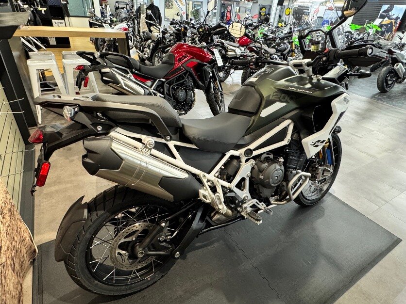 2025 TIGER 1200 RALLY PRO TOP OF THE MOUNTAIN IN ADVENTURE TOURING CASH PRICE $24499 PLUS HST