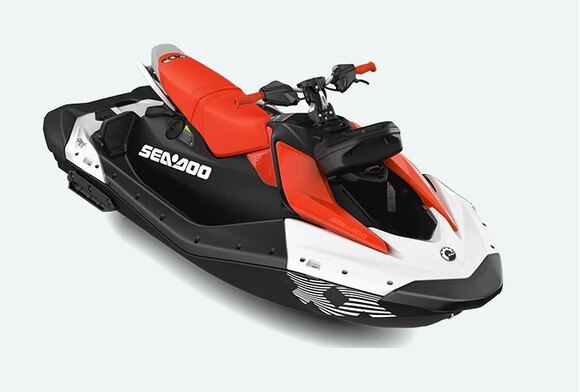 Sea Doo Spark Trixx pour 3 2025 Blanc / Rouge Dragon