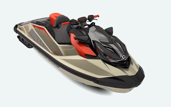 Sea Doo RXP X 325 2025 Tan métallisé / Rouge lave Premium