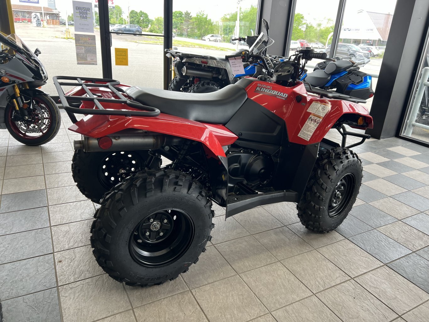 2024 Suzuki KingQuad 400 Flame Red