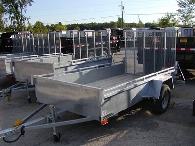 Advantage 5x10 Galvanized Landscape Trailer