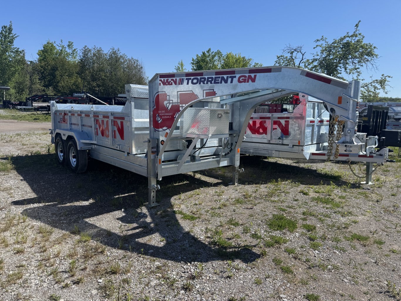 N&N 7 Ton Gooseneck Dump Trailer