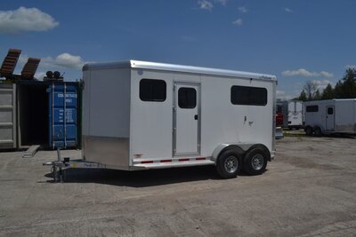 Adams Trailers 14' Aluminum Horse Trailer