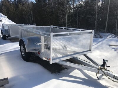 Enbeck 5x8 Aluminum Utility - High Sides