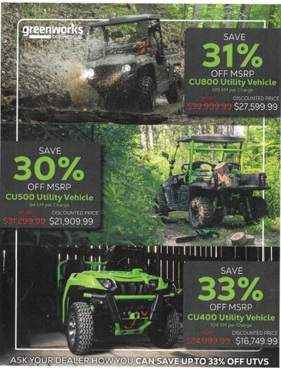 Greenworks 82V Utility Vehicle 500 Black (U500SB)