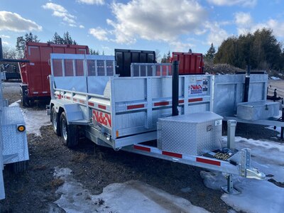 N&N 12' 5 TON DUMP TRAILER w/ COMBO RAMPS
