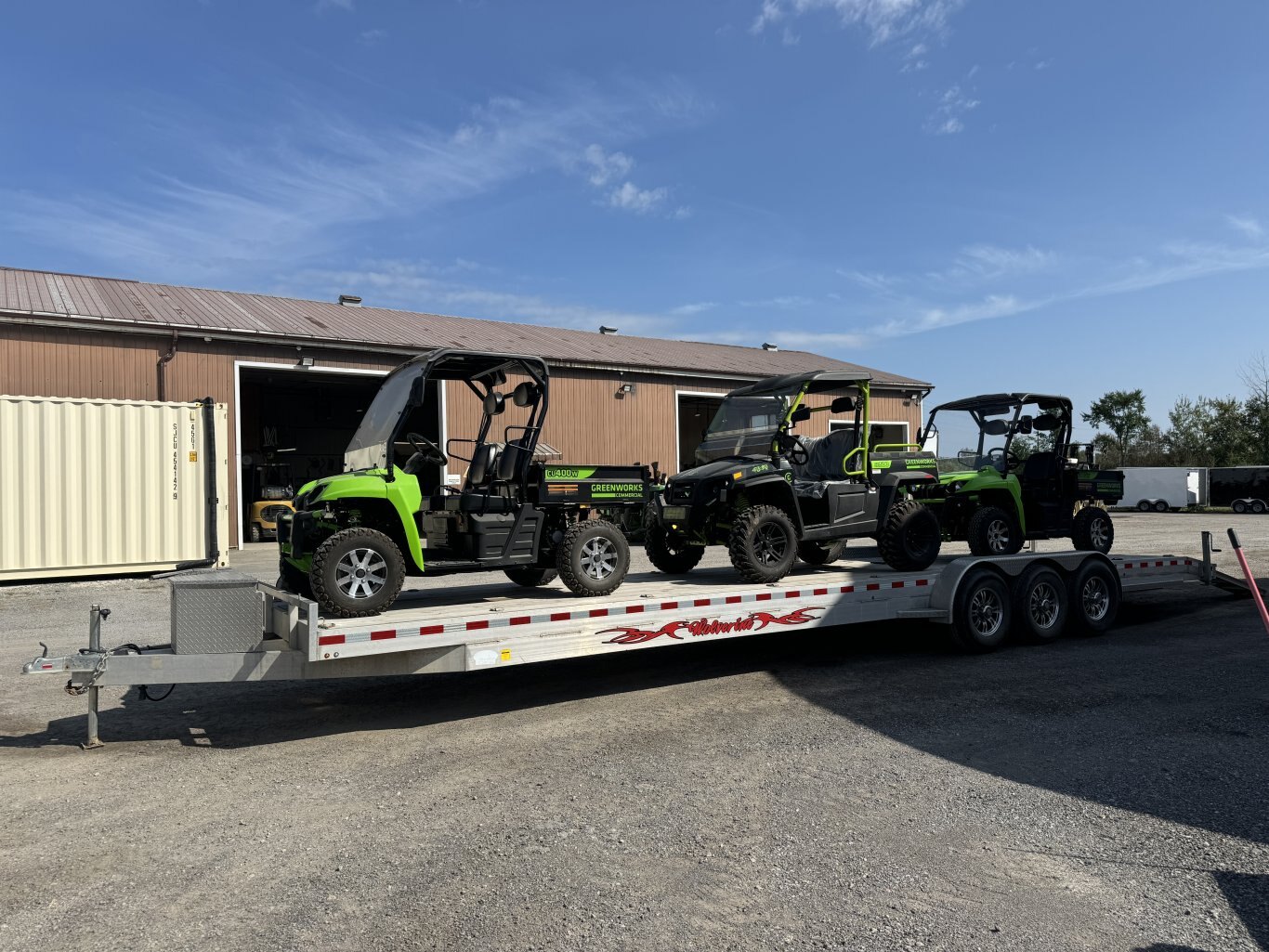 34' Aluminum Tri Axle Equipment Trailers