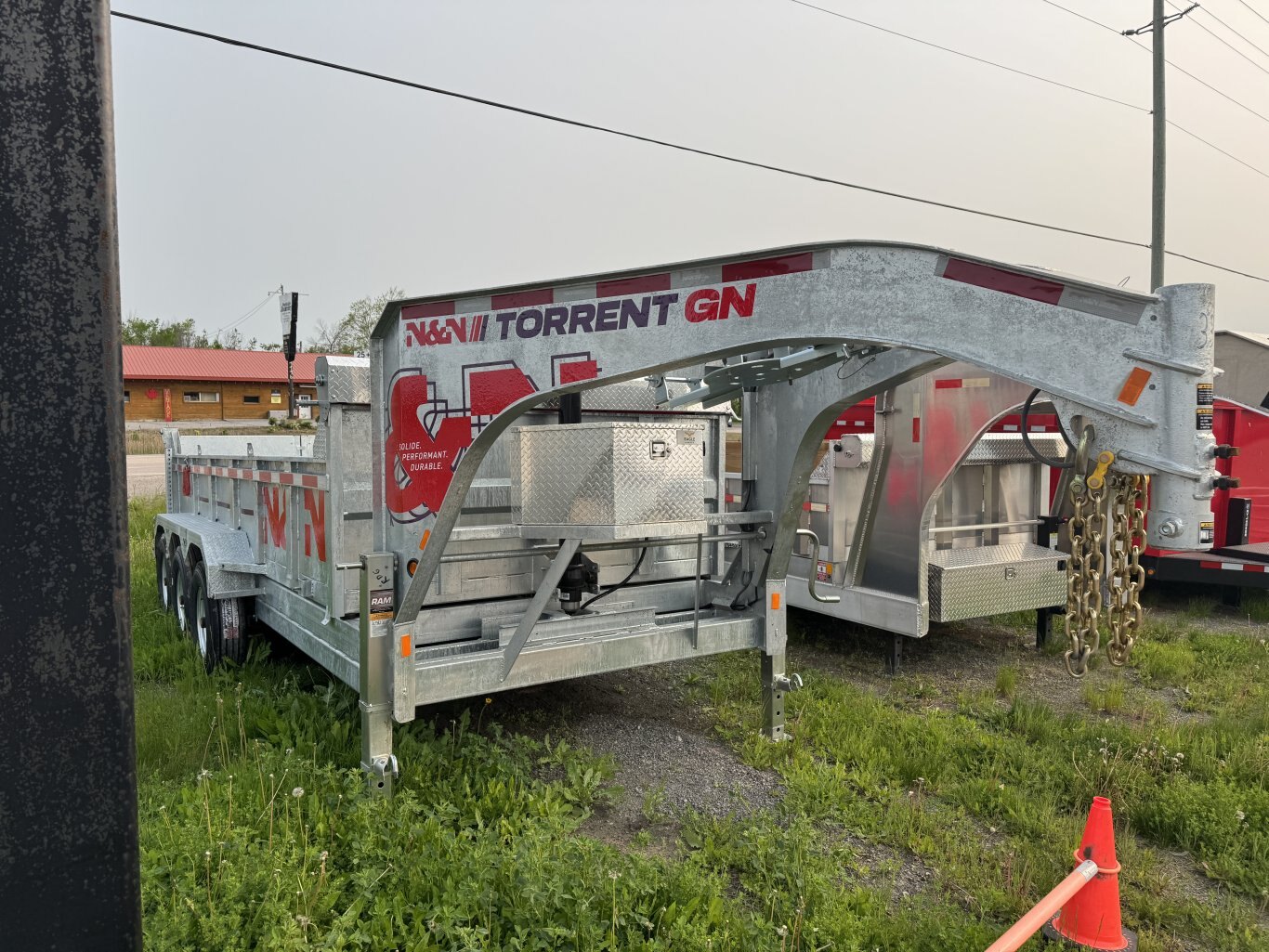 2025 N&N 16' GN TRIAXLE DUMP TRAILER