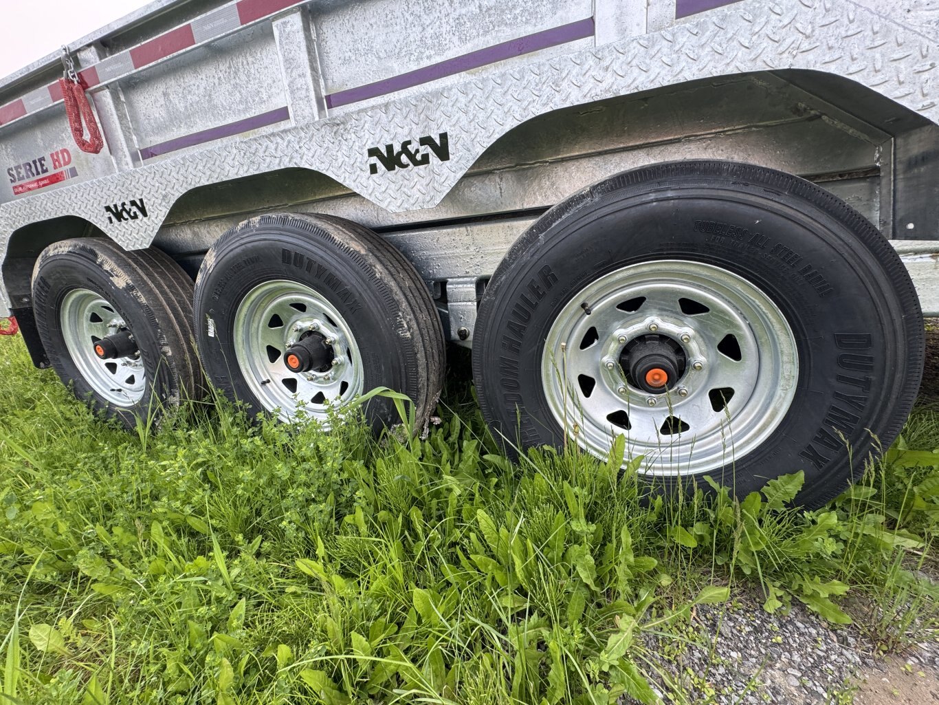 2025 N&N 16' GN TRIAXLE DUMP TRAILER