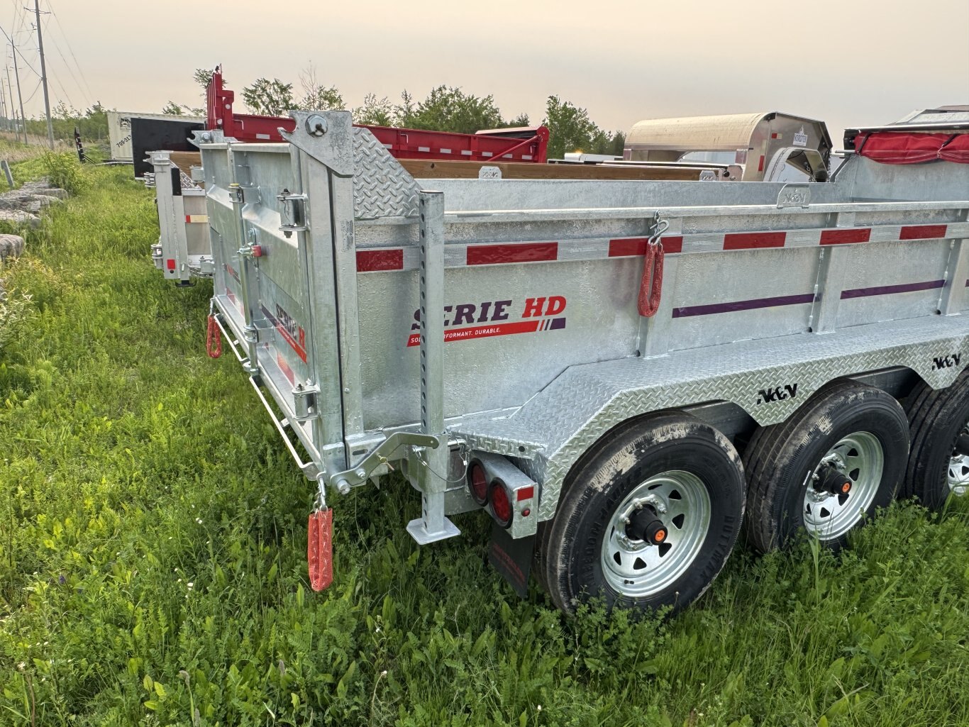 2025 N&N 16' GN TRIAXLE DUMP TRAILER