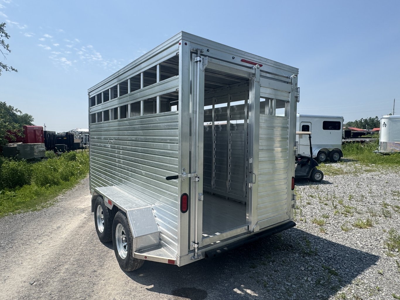 AGHAUL 14' ALUMINUM LIVESTOCK TRAILER