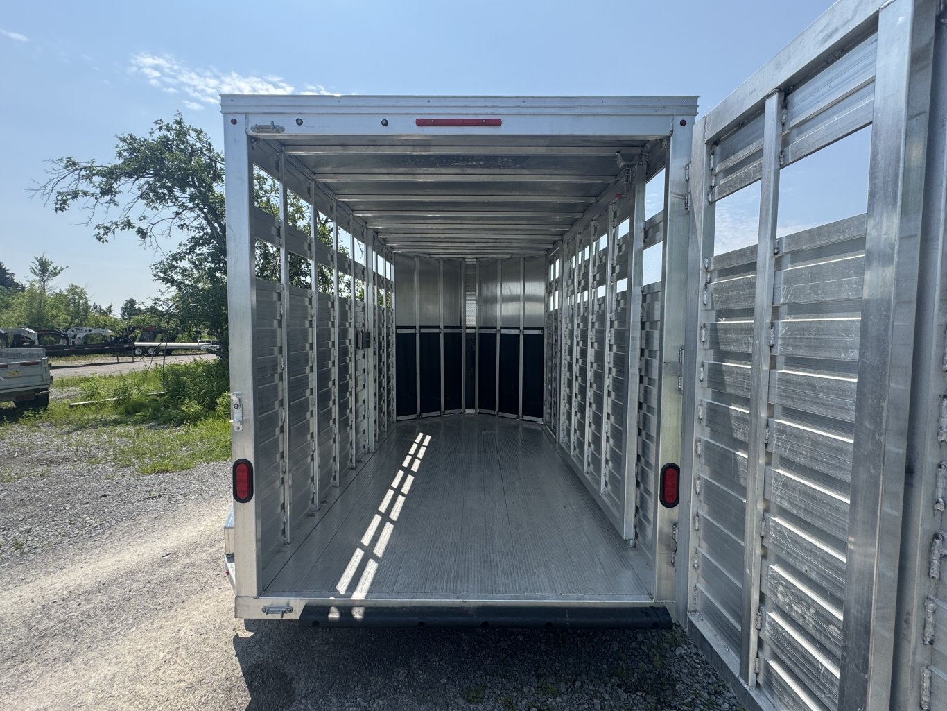 AGHAUL 14' ALUMINUM LIVESTOCK TRAILER