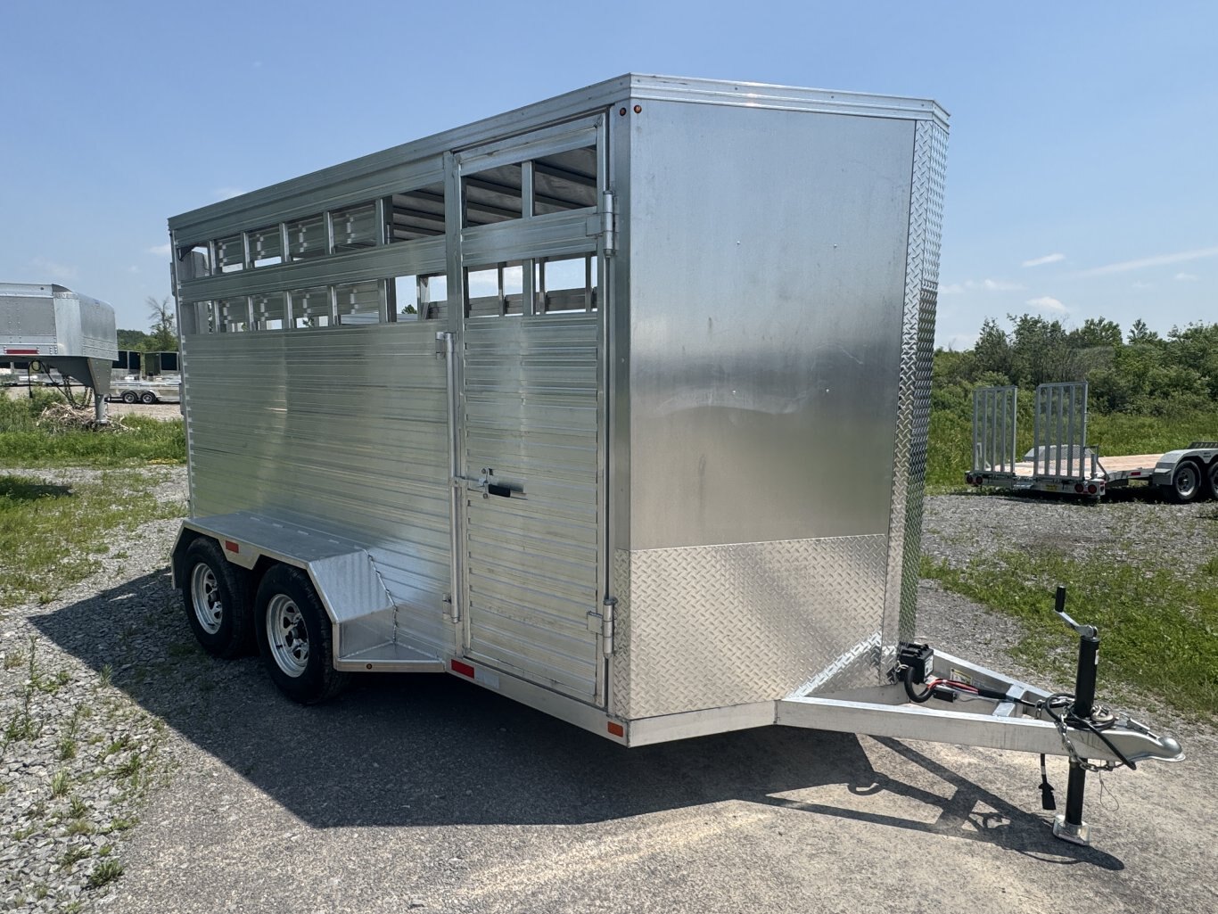 AGHAUL 14' ALUMINUM LIVESTOCK TRAILER