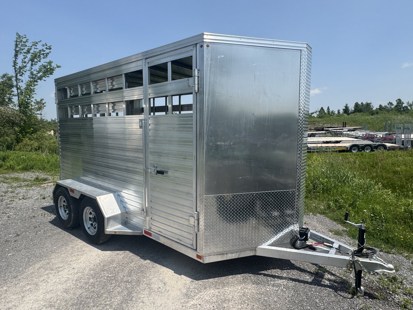 AGHAUL 14' ALUMINUM LIVESTOCK TRAILER